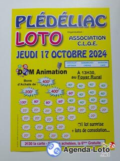 Photo du loto Super Loto Association CLOE animé: Dom Animation