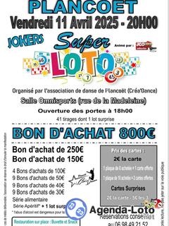 Photo du loto Super loto association Créa Danse de Plancoët avec JCO