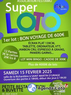 Photo du loto SUPER LOTO association Festiamo