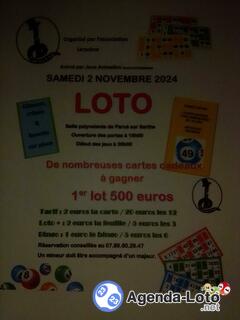 Photo du loto Super loto association larscene par joce animation