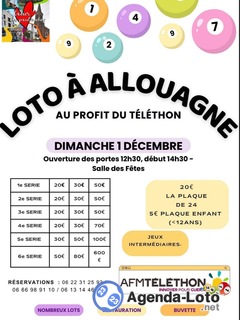 Photo du loto Super loto au profit du téléthon Allouagne