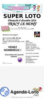 Photo du loto Super loto au profit de l'école de Tracy le val