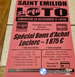 Photo du loto Super loto au profit de la ligue contre le cancer