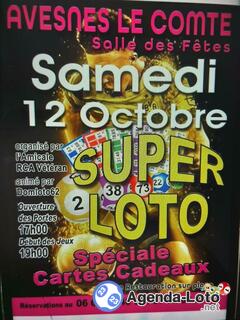 Photo du loto Super loto à avenes le comte