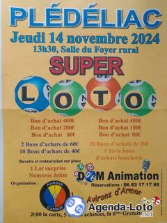 Photo du loto Super Loto Avirons d'Armor animé: Dom Animation