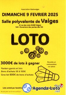 Photo du loto super loto de badavaiges