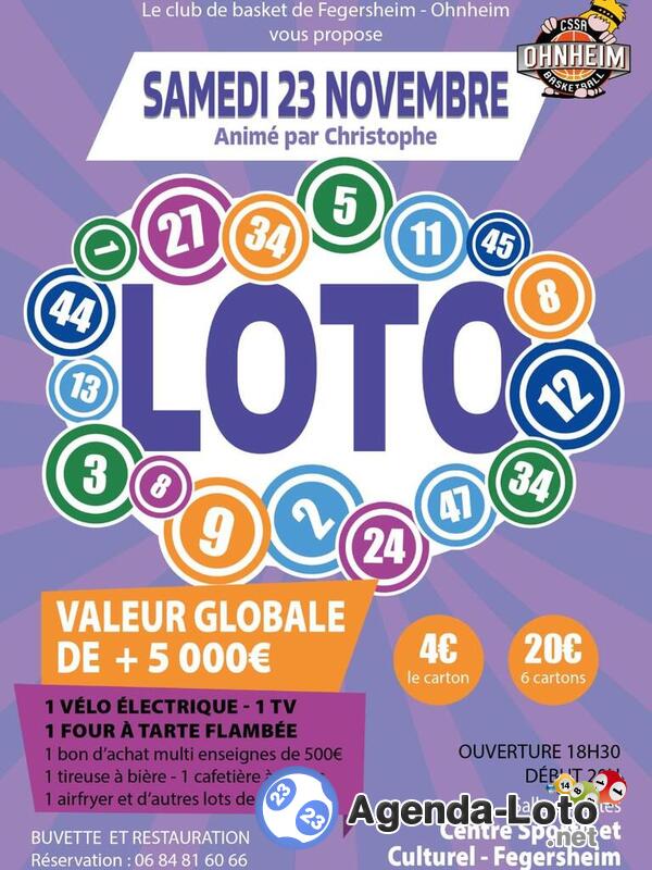 SUPER LOTO BINGO Basket Fegersheim