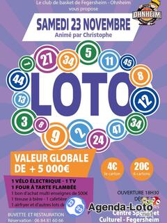 Photo du loto SUPER LOTO BINGO Basket Fegersheim