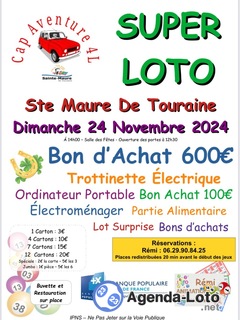 Photo du loto Super Loto de CAP Aventure 4L animé par Rémi