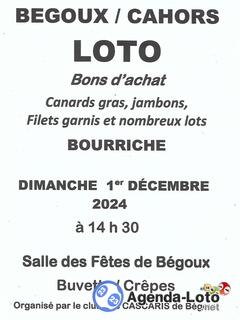 Photo du loto Super LOTO des Cascaris de Cahors Bégoux