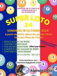 Photo du loto SUPER LOTO des classes en 4 de Villefranche