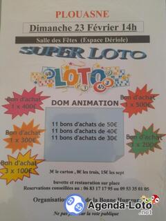 Photo du loto Super Loto de Club de la Bonne Humeur animé: Dom Animation