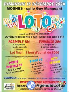 Photo du loto Super loto comite des fetes anime par philippe animation