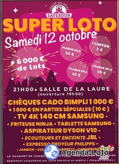 Photo du loto Super loto comité fêtes de saverdun