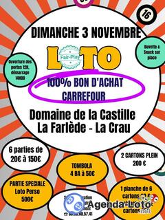 Photo du loto Super loto Domaine de la Castille