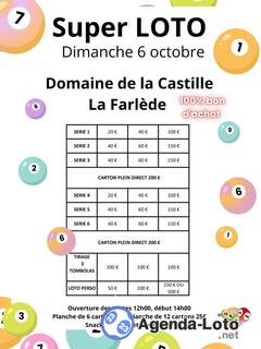 Photo du loto Super Loto domaine de la Castille Bon d'achat