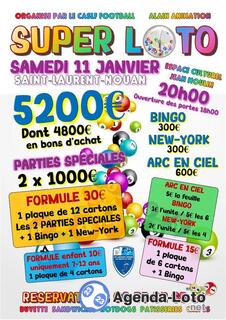 Photo du loto Super loto du ca saint laurent la ferte football