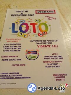 Photo du loto super loto du C.J HANDBALL de vibraye ani ERIC