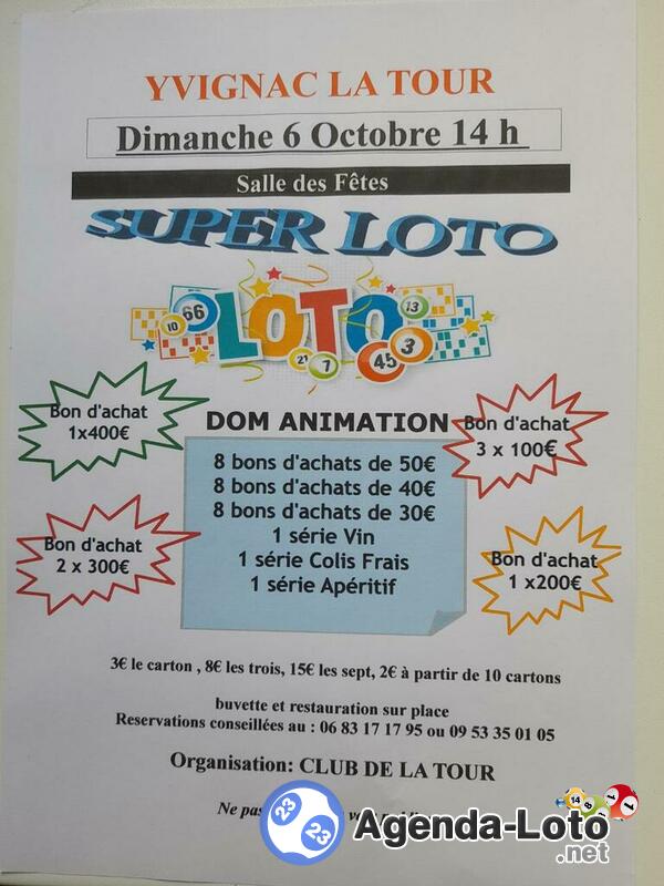 Super Loto du Club de la Tour animé: Dom Animation