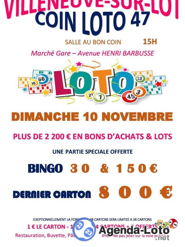 Super loto du coin loto 47