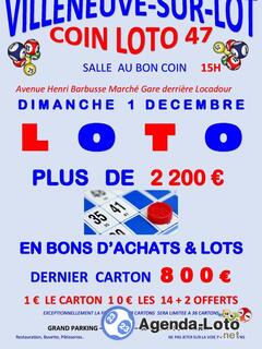 Photo du loto Super loto du coin loto 47