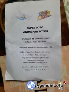 Photo du loto Super loto du comité des fêtes