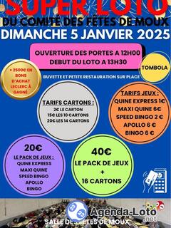 Photo du loto Super loto du comité des fêtes