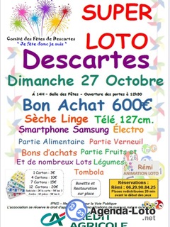 Photo du loto Super Loto du Comité des Fêtes animé par Rémi