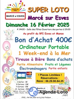 Photo du loto Super Loto du Comité des fêtes animé par Rémi