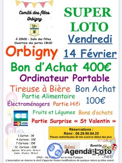 Photo du loto Super loto du Comité des Fêtes animé par Rémi