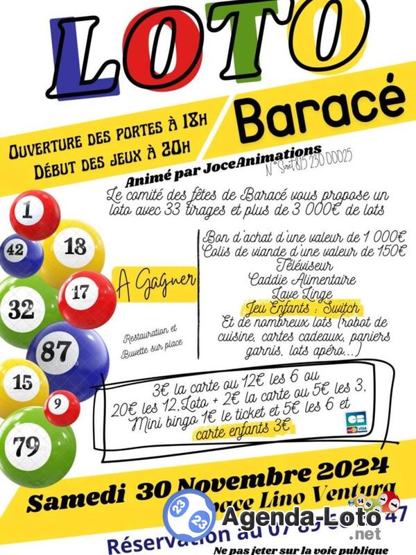 Super loto du comite des fetes par joce animation