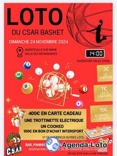 Photo du loto Super loto du CSAR Basket