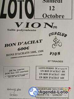 Photo du loto Super LOTO du Cyclo club de Vion