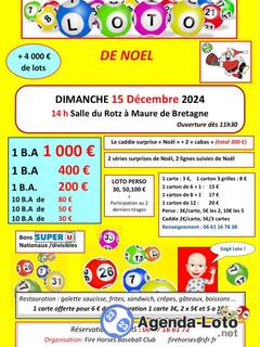 Photo du loto Super loto du Fire Horses Baseball Club anim Gégé loto