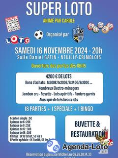 Photo du loto Super Loto du foot , fcncs