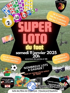 Photo du loto Super Loto du foot - SCOL- Sporting Club de l’Ouest Lyonnais