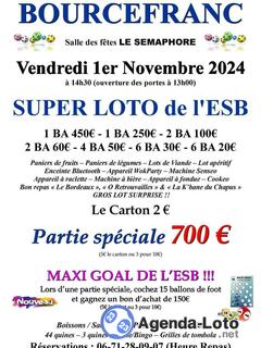 Photo du loto super loto du football bourcefranc