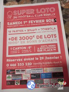 Photo du loto Super loto du football club de Remilly sur Tille