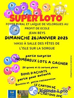 Photo du loto Super loto du foyer rural et laïque de velorgues au profit