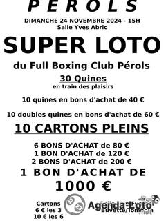 Photo du loto Super Loto du Full Boxing Club Pérols