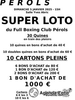 Photo du loto Super Loto du Full Boxing Club Pérols