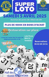 Photo du loto Super LOTO du Lions Club d'Argentan