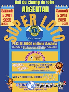 Photo du loto Super LOTO du Lions Club d'Argentan