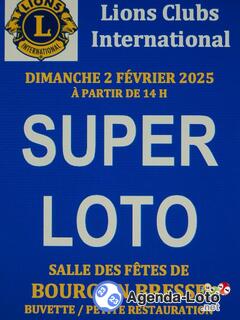 Photo du loto Super LOTO du Lions Club de Bourg en Bresse