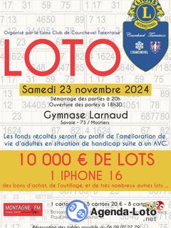 Photo du loto Super loto du lions club de Courchevel Tarentaire