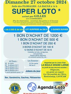 Photo du loto SUPER LOTO du Lions club 'La Baule Grand Large'