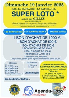 Photo du loto Super LOTO du Lions Club 'La Baule Grand Large'