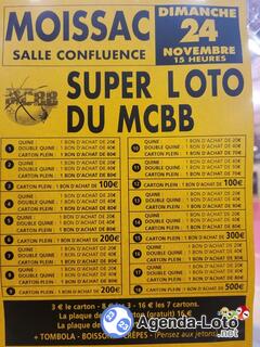 Photo du loto Super Loto du MCBB (Moissac-Castelsarrasin Basket-Ball)