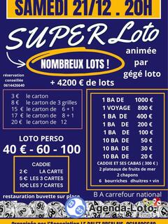 Photo du loto Super loto du Palet BREALAIS anim Gégé loto