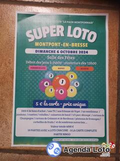 Photo du loto super loto du paon montponnais